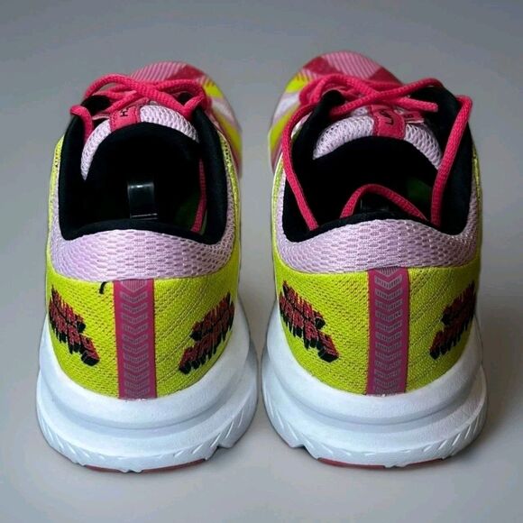 Brooks Launch 6 'Run Happy' Women's Running Shoes - Pink/Black/Yellow SIZE : 8 - Picture 5 of 8
